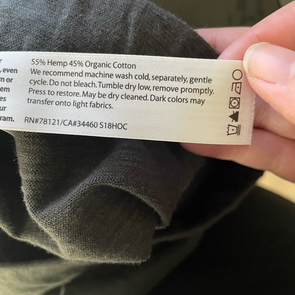 Eileen Fisher Charcoal Sleek and Comfortable Hemp Slacks Size Small - Picture 6 of 7